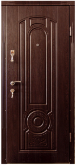 TIRAS DOOR Металлические двери производства ПМР Н-5 орех моренный